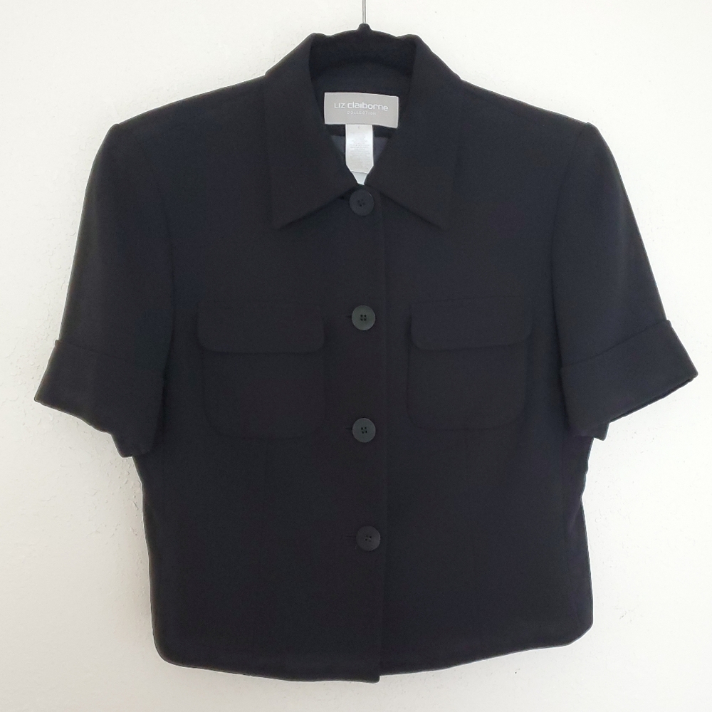 Vintage Liz Claiborne 90's Short Sleeve Suit Jacket